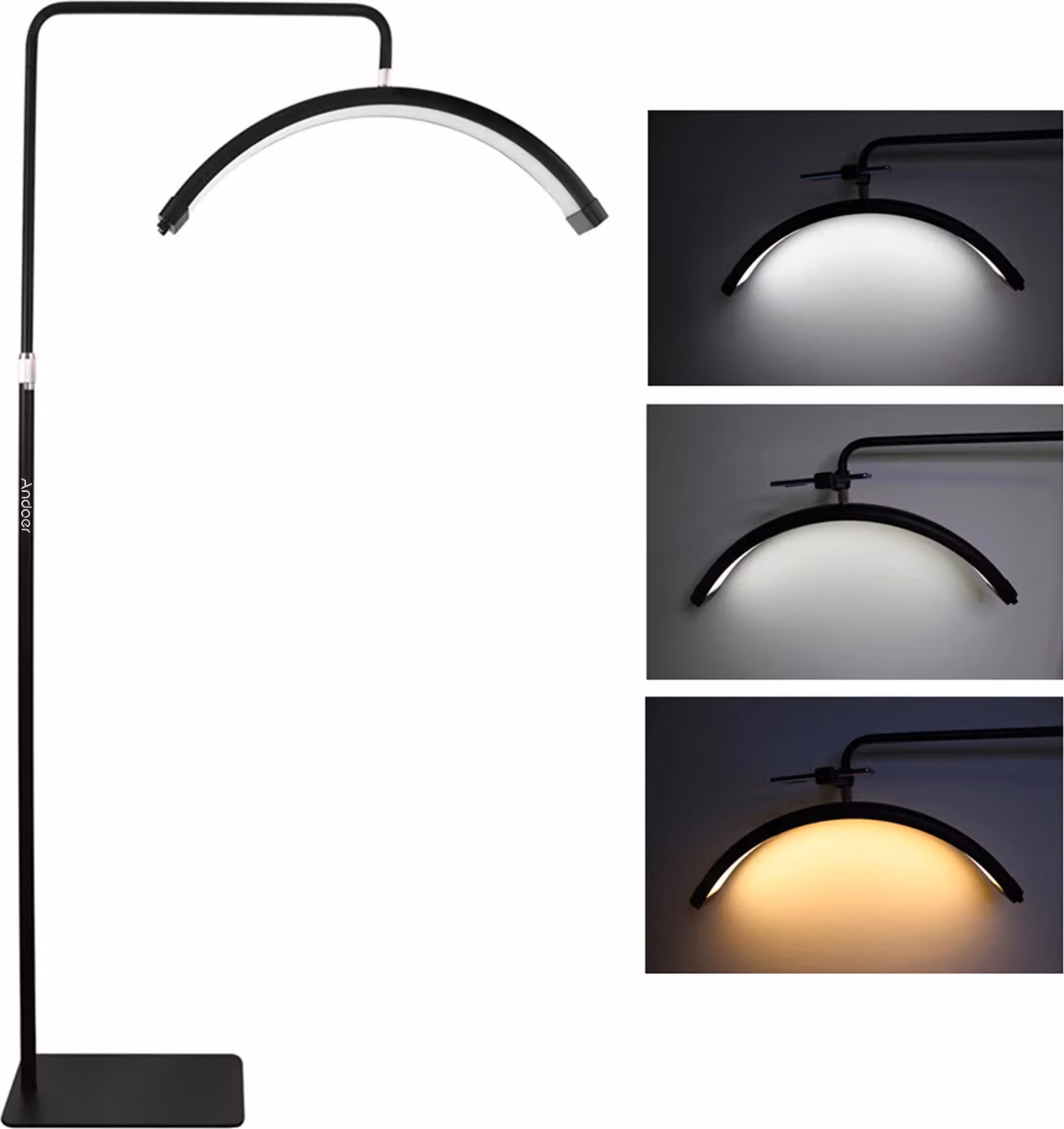 Lampada da terra, potenza 36W, temperatura colore 3200K-5600K, spina UE nera