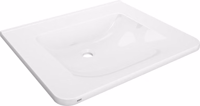 KWC AR lavabo singolo, MEDCARE, MIRANIT, 650x150x550 mm, bianco