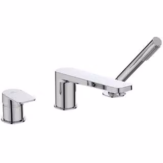 Ideal Standard TONIC II Miscelatore 3 fori per vasca con bocca di erogazione e doccetta cromo