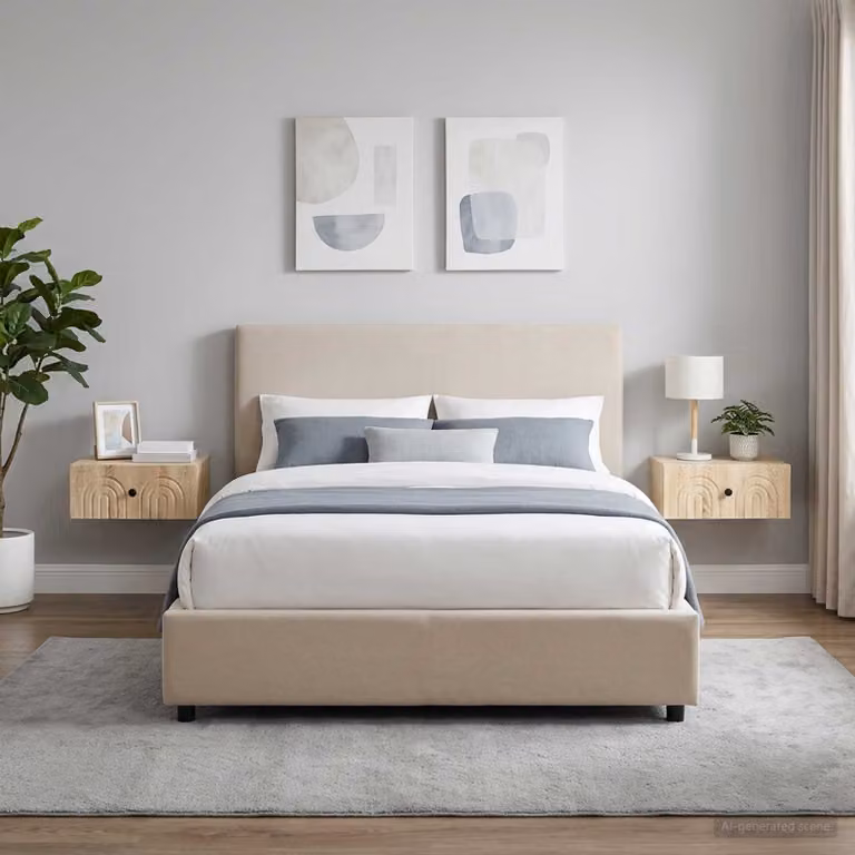 Set di 2 comodini sospesi vidaXL in Rovere Sonoma, L 49 cm x P 34,5 cm x H 20 cm