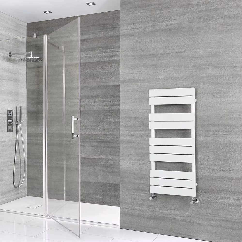 Scaldasalviette Design Bianco 975x450mm - Termoarredo Bagno - Stile Moderno - Lustro