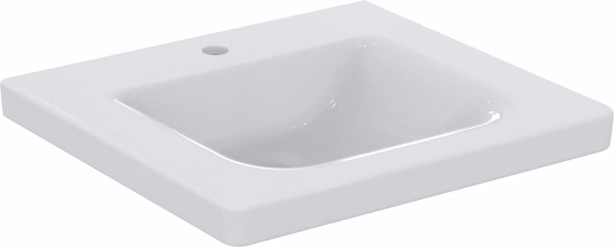 Ideal Standard Connect Freedom lavabo sans barrière, 600mm, 1 trou pour robinet, sans trop-plein, E548501, E548501