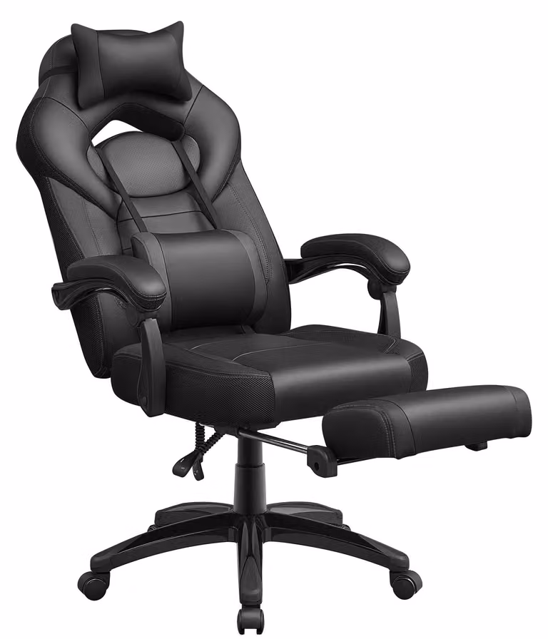 Sedia da ufficio - Sedia ergonomica - Sedia per ufficio - Sedia da gaming - Schienale regolabile - Ecopelle