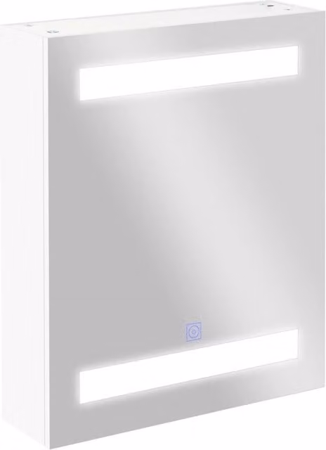 Mobile Bagno Sospeso Xylo Bianco con Specchio LED e Sensore L/P/H: 60 x 15 x 50 cm