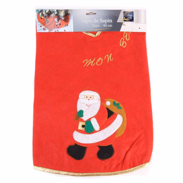 Tappeto con albero di Natale e motivo di Babbo Natale