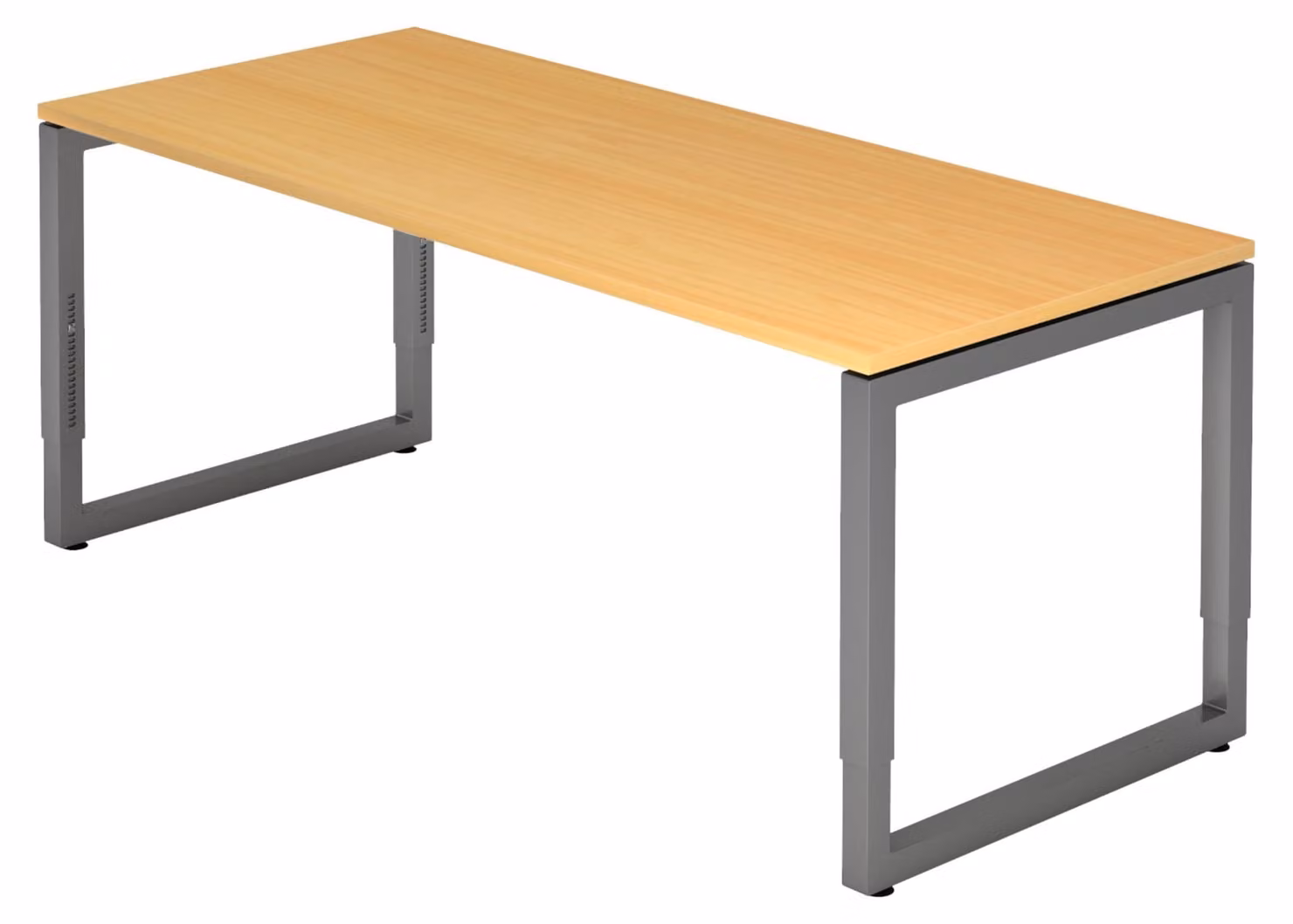 bümö Scrivania Serie-R - Decorazione: faggio, struttura: grafite, dimensioni: 180 x 80 cm