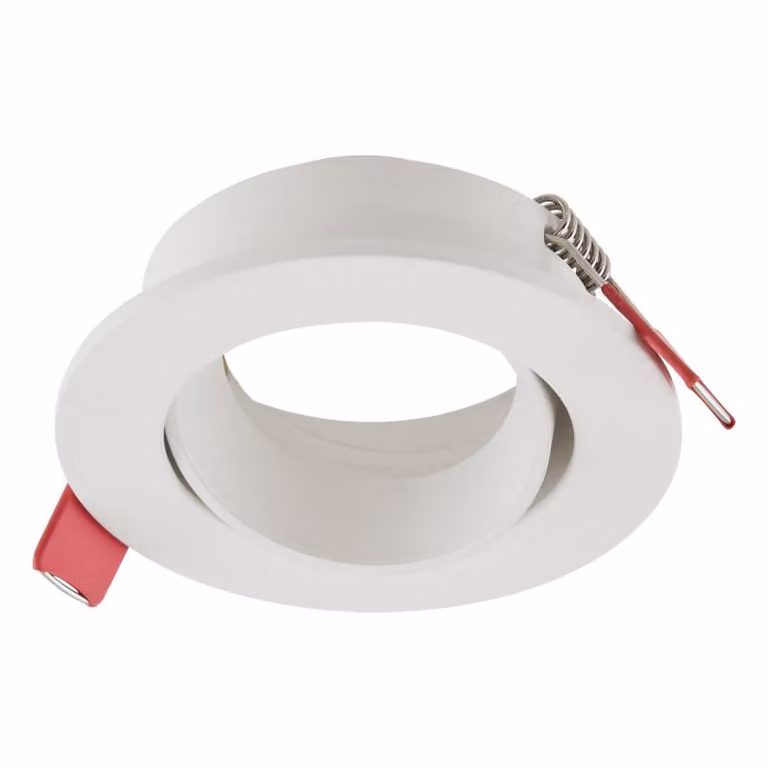 EVN da incasso a soffitto, rotondo, bianco, IP20, GX5.3, 12 V, diametro di incasso 68 mm