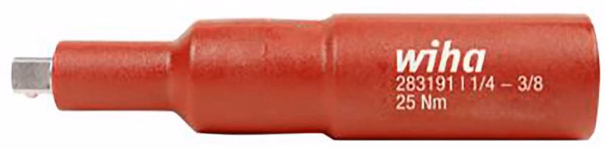 Adattatore quadrato Wiha isolato 3/8" per chiave a bussola 1/4" (44355)