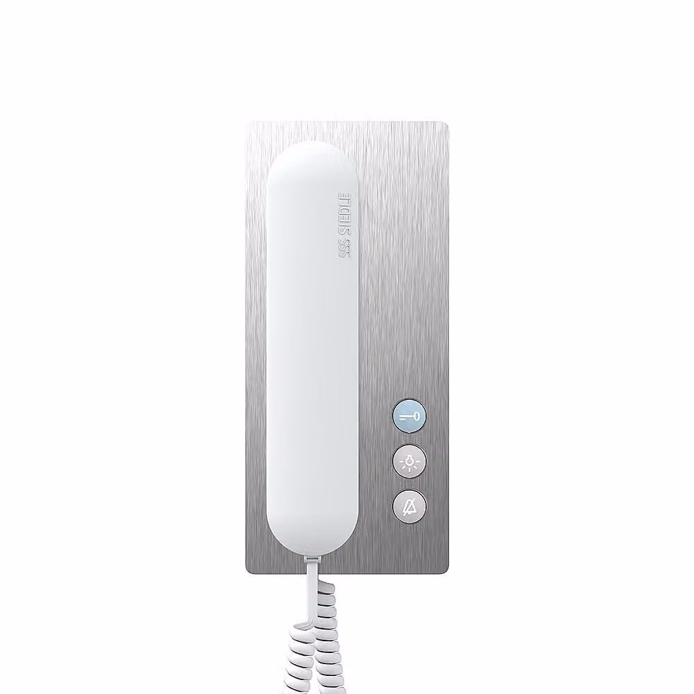 Siedle BTS 850-02 E/W Telefono bus standard in acciaio inossidabile/bianco