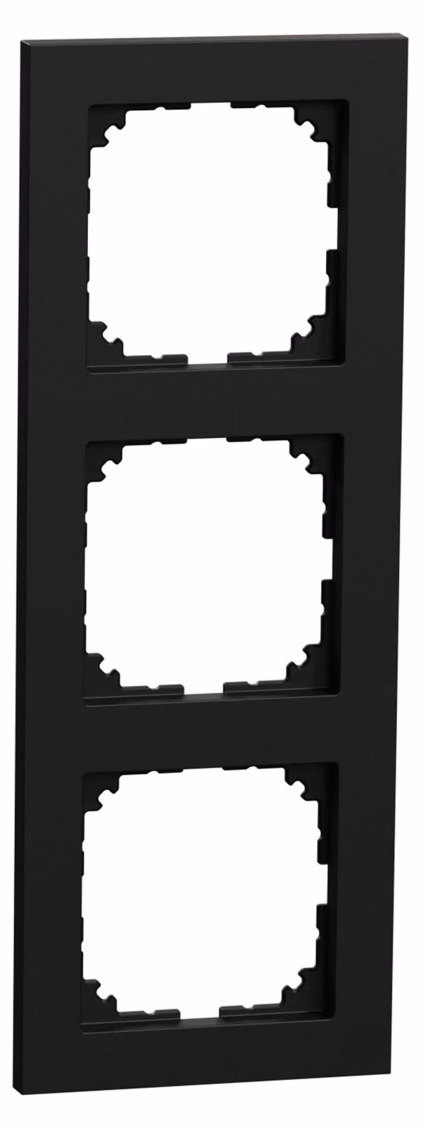 Merten MEG4030-3603 Cornice di copertura a 3 ingressi M-Pure nero/opaco