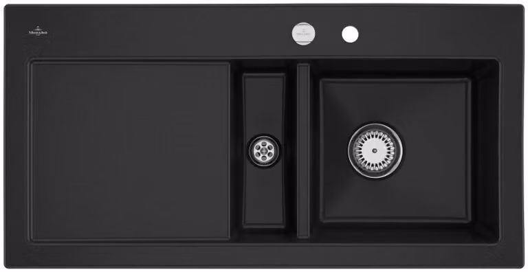 Lavello V&B Subway 60 destro, con scarico, eccentrico, cromo C-plus