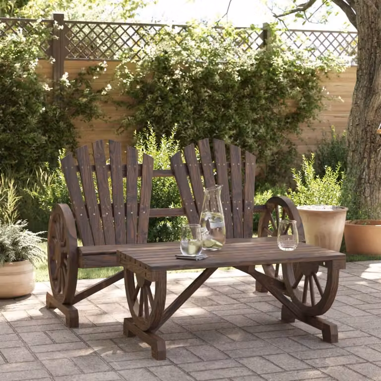 Maison Exclusive - Set da esterno per relax, composto da 2 pezzi, in legno massello di abete