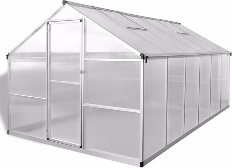 Serra in Alluminio Rinforzato con Telaio di Base 9,025 m²