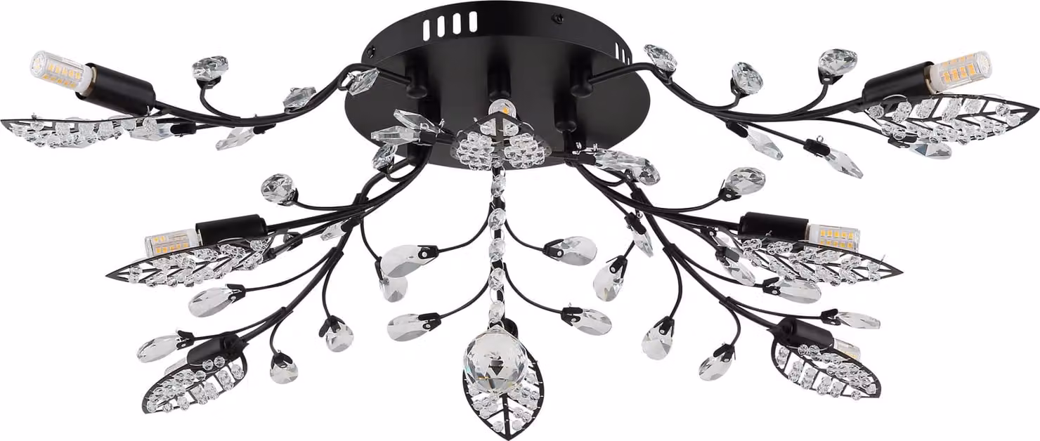 GLOBO Illuminazione Plafoniera JANIS DH 76x25 cm nero Lampada da soffitto