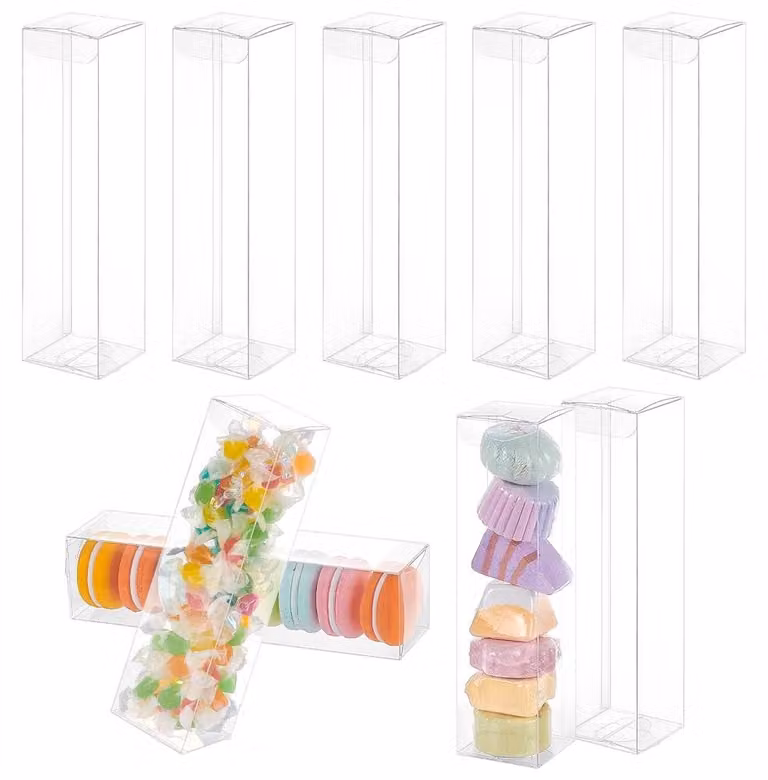 Scatole regalo trasparenti - Scatole in PVC rettangolari per matrimoni e feste - CON-WH0086-087B-EU
