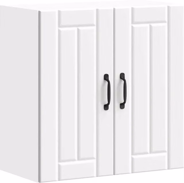 Armadio pensile da cucina ottimizzato per lo stoccaggio 60 x 31 x 60 cm in legno ingegnerizzato bianco 02_0050162