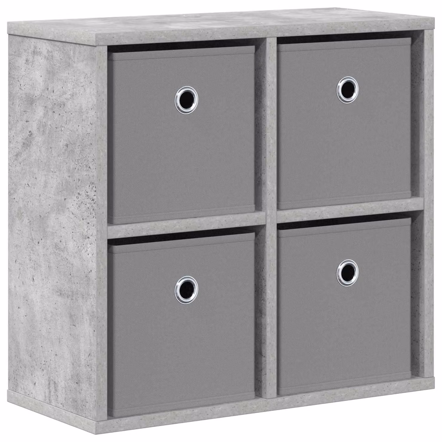 Credenza con cassetto Grigio cemento 49,5 x 22 x 47 cm