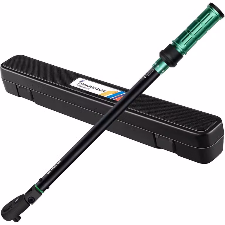 Chiave dinamometrica da 1/2 pollice, 40-340 Nm, con testa flessibile, per auto e motociclette