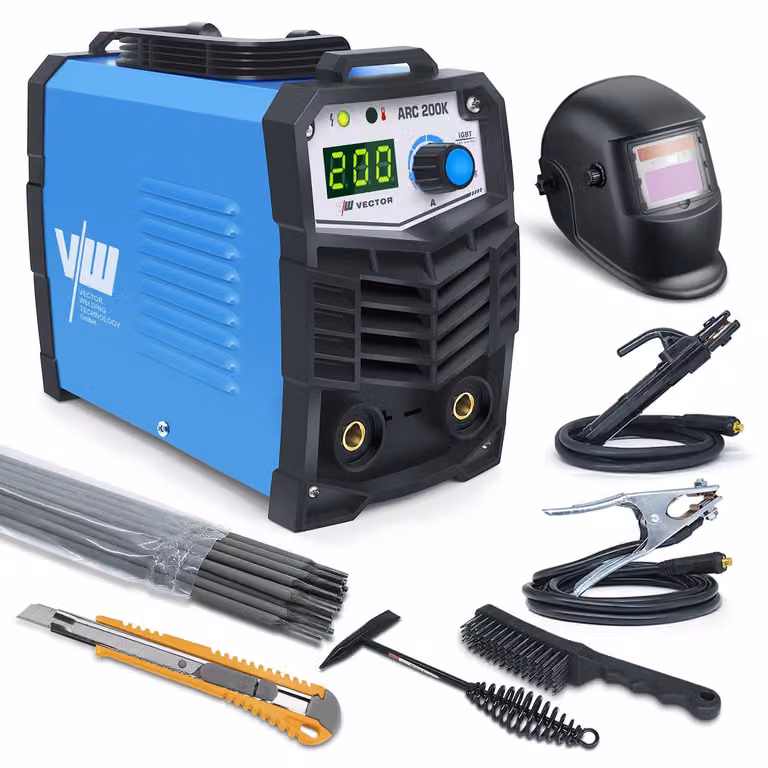 Saldatrice ad elettrodo da 200 A - Saldatrice inverter - Potenza: 230 V