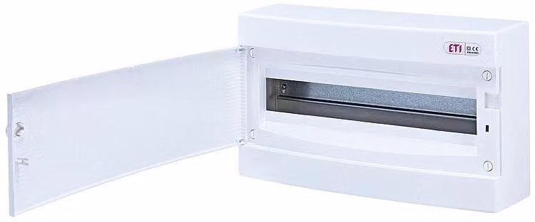 Armadio elettrico a parete IP40 E2 fila singola 396 x 236 x 112 mm 18 moduli bianco