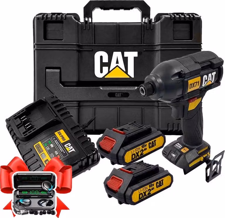 avvitatore a impulsi a batteria 18V DX71 CAT 215Nm 2x 2,0Ah 3 velocità