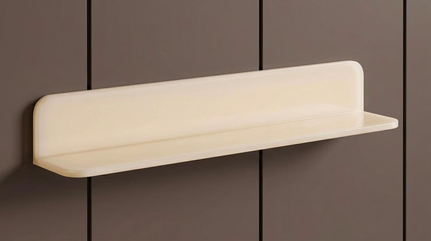 Wandregal Stil modern beige bequem praktisch Wohnzimmer