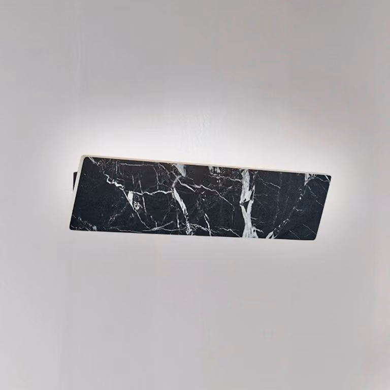 Viokef Applique da parete a LED Selena, Nero, Soggiorno / Sala da pranzo, Plastica, Applique a LED