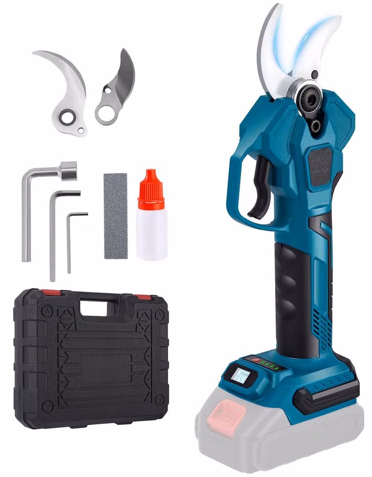 Tagliabordi a batteria da 40 mm, 800 W, senza spazzole, con sistema bypass, contaore digitale a LED