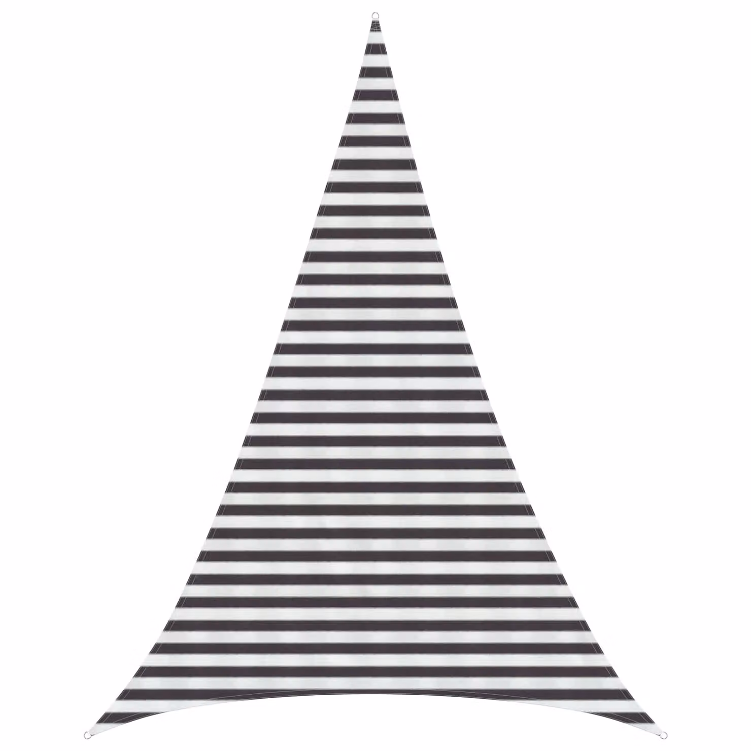 Telo Ombra Triangolare vidaXL in HDPE Antracite e Bianco L/P/H: 3 x 4 x 4 m