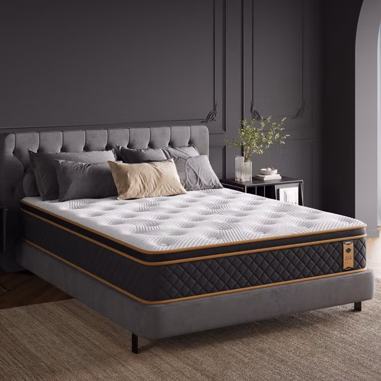 Materasso ibrido 90x190x26 cm, con imbottitura in memory foam e molle insacchettate