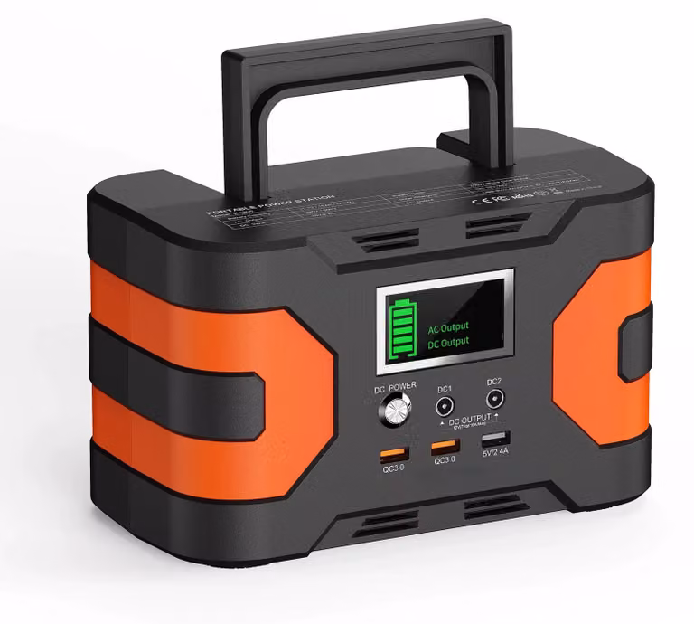 Centralina solare portatile - EA200, power bank - 200W, onda sinusoidale pura - uscita 230V AC - ricarica rapida QC3.0 - batteria agli ioni di litio 18650 - custodia in alluminio