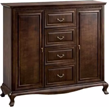 Klassische Kommode Kommoden Echtholz Holz Schrank Massivholz Handarbeit V-Ksz