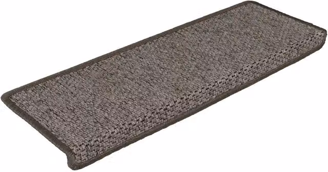 Tappeti Adesivi per Scale Sisal 30 pz | Gradini per Scale 65x21x4cm Grigio e Beige