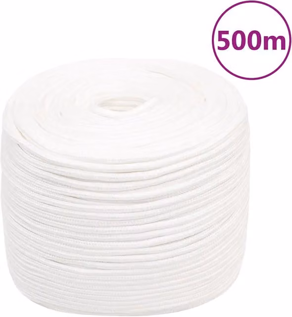 Corda per barca Completamente Bianca 10 mm 500 m Polipropilene 152563