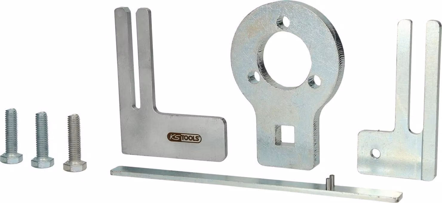 KS TOOLS Set di utensili per il bloccaggio dell'albero di bilanciamento per BMW, 7 pezzi ( 400.4365 )