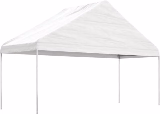 Gazebo con Tetto Bianco 11,15x5,88x3,75 m in Polietilene 3155521