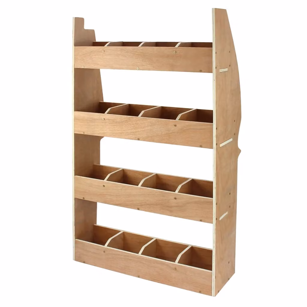 Scaffale in legno compensato marrone Monster Racking per attrezzi e accessori L: 116,0 cm, H: 67,5 cm, P: 28,5 cm – 2