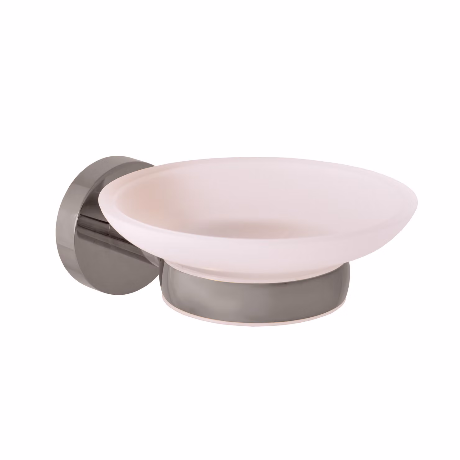 Slezák-RAV: Portasapone in vetro - grigio metallo - spazzolato COLORADO COA0300MGK GRIGIO METALLO - spazzolato