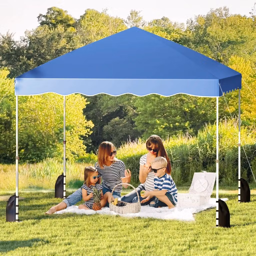 Tenda a baldacchino pop-up Design Mania Blu L 300 x P 300 x H 286 cm con borsa con ruote e struttura in metallo – 2
