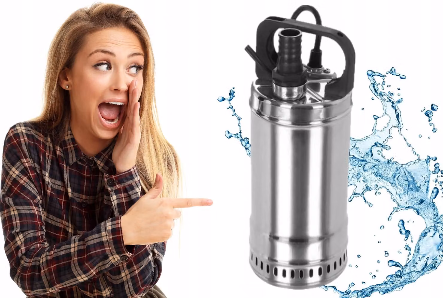 IBO | Pompa Sommersa SWQ 1100 - Acciaio Inossidabile - Prevalenza 14 m - Efficiente E Durevole
