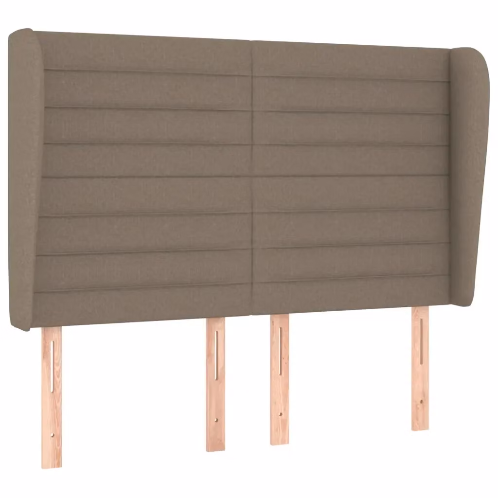 Testiera ad Orecchio vidaXL in Tessuto Beige e Grigio L: 147 cm, P: 23 cm, H: 118/128 cm – 2
