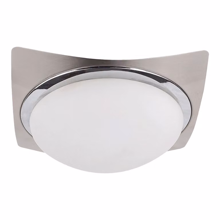 Plafoniera LENS 1xG9/33W nichel satinato/cromo/opale L:17cm L:17cm H:7cm dimmerabile
