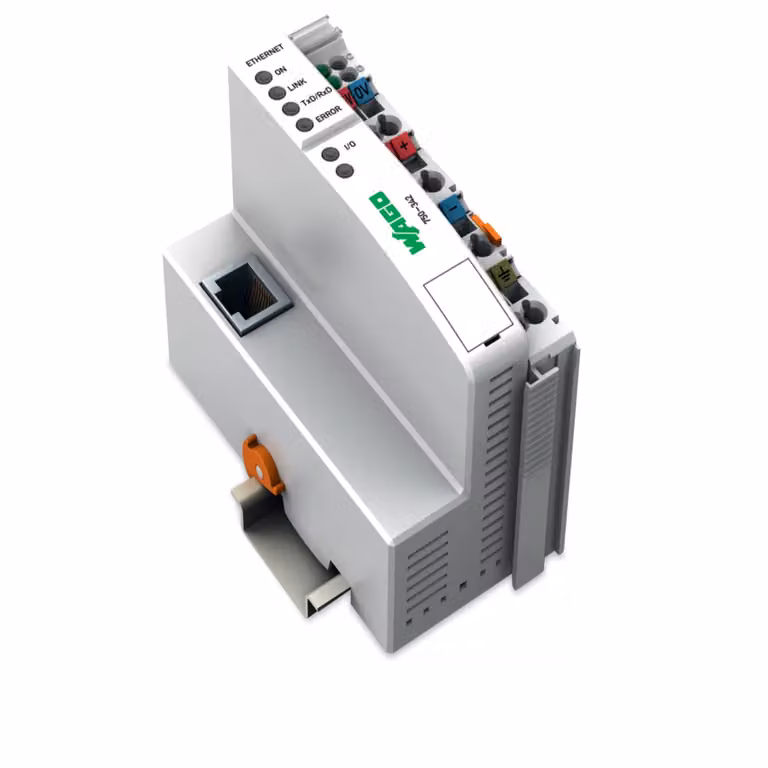 WAGO Connettore bus di campo Ethernet 750-342 TCP/IP 10 Mbit, digitale e analogico