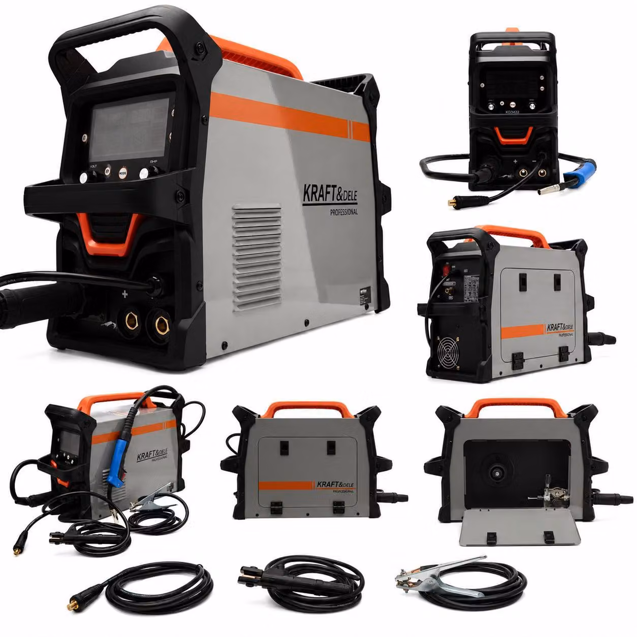 Kraft&Dele KD3422 Saldatrice inverter 255A MIG/FLUX/MMA/LIFT TIG/ALU