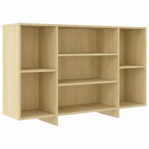 Credenza bahut cassettiera armadio armadio portaoggetti organizzatore cucina soggiorno soggiorno soggiorno sonoma 120 x 30 x 75 cm legno di ingegneria beige 02_0031492