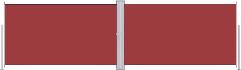 Tenda da Sole Laterale Retrattile Rossa 180x600 cm
