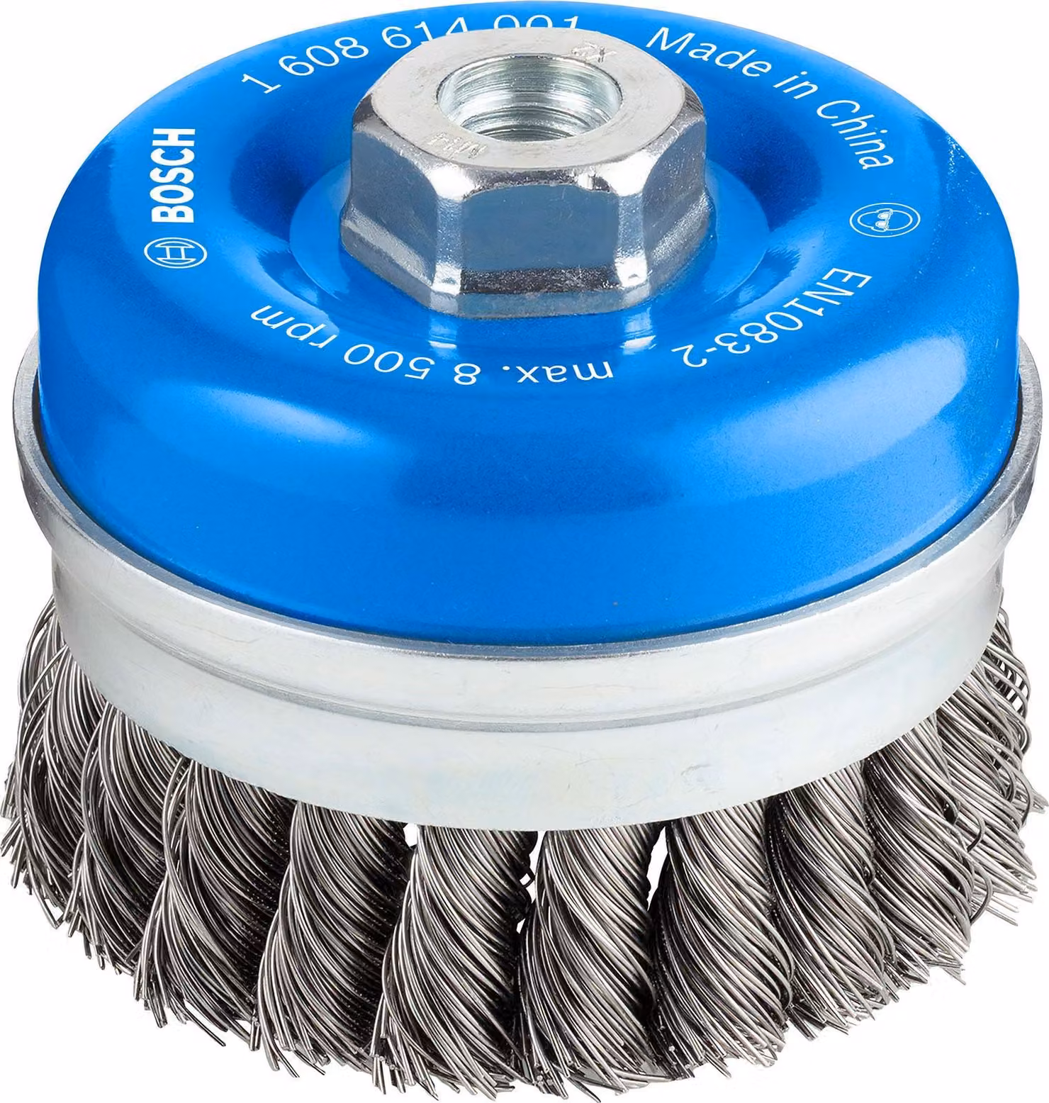 Spazzola a tazza 90 mm, 0,5 mm, 8500 giri/min, 14