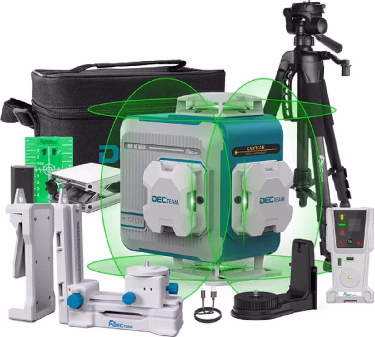 Misuratore di distanza - Laser a croce - Livella laser - Laser a linea - 4D - 4/8/12/16 linee - Regolabile - 525 nm