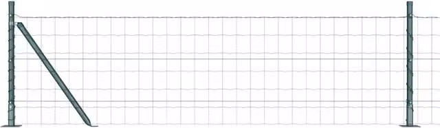 Recinzione da Giardino | Recinzione con Posto Verde 0,4 x 50 m Acciaio e PVC