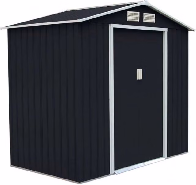 Casetta in metallo Ezooza Bertram 204 x 132 x 186 cm colore antracite